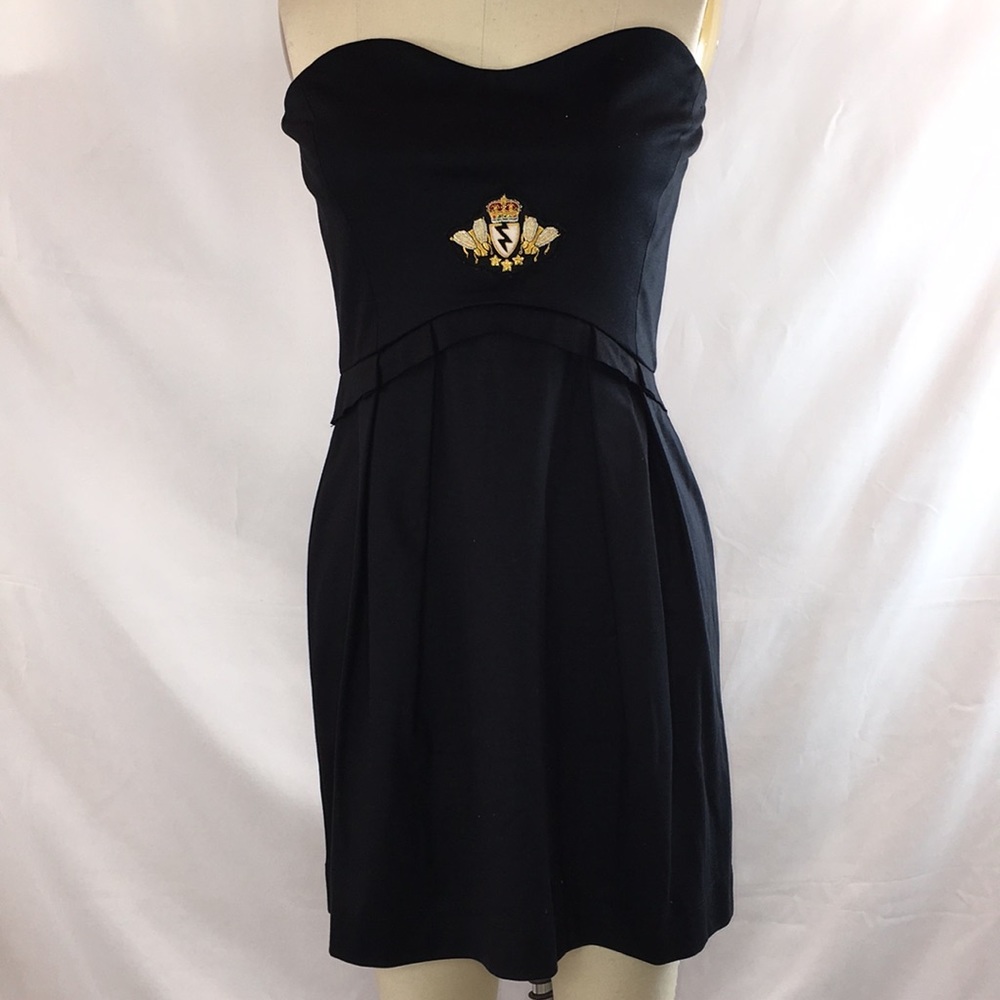 Marcus lupfer black bustier type dress euc